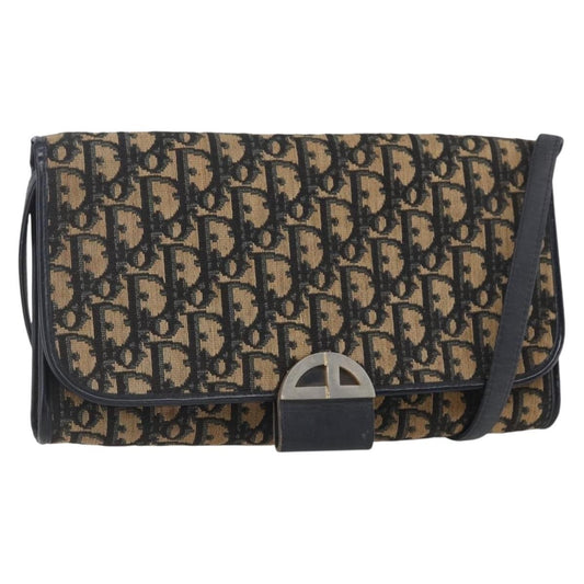 Christian Dior Vintage Trotter Flap Shoulder Bag Diorissimo Canvas Navy Canvas Shoulder Bag Bag ()
