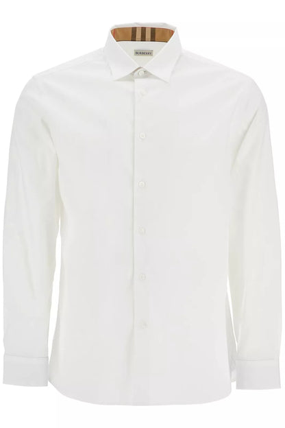 8071465 A1464 WHITE BURBERRY MEN CASUAL SHIRT