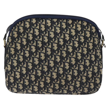Christian Dior Vintage Trotter Shoulder Bag Canvas Navy Canvas Bag ()