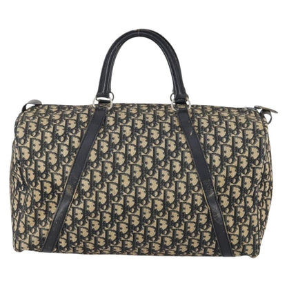 Christian Dior Vintage Trotter Boston Bag Diorissimo Canvas Navy Canvas Travel Bag Bag ()