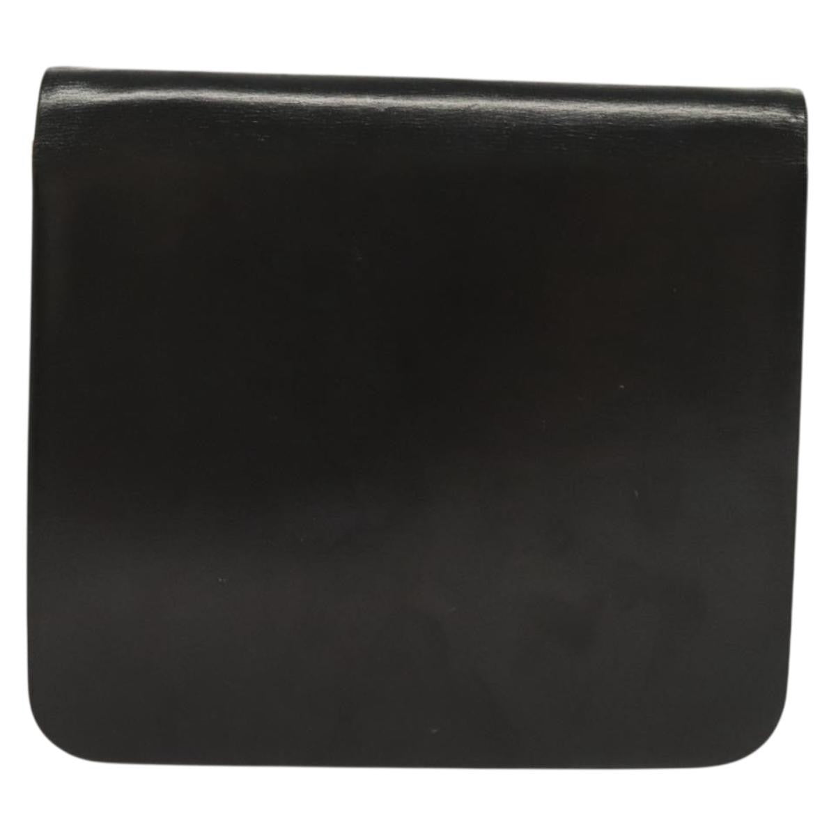 Christian Dior Vintage Chain Flap Shoulder Bag Leather Black Leather Shoulder Bag Bag ()