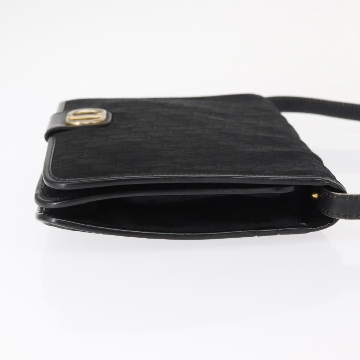 Christian Dior Vintage Cd Trotter Shoulder Bag Canvas Black Canvas Shoulder Bag Bag ()