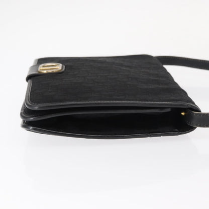 Christian Dior Vintage Cd Trotter Shoulder Bag Canvas Black Canvas Shoulder Bag Bag ()