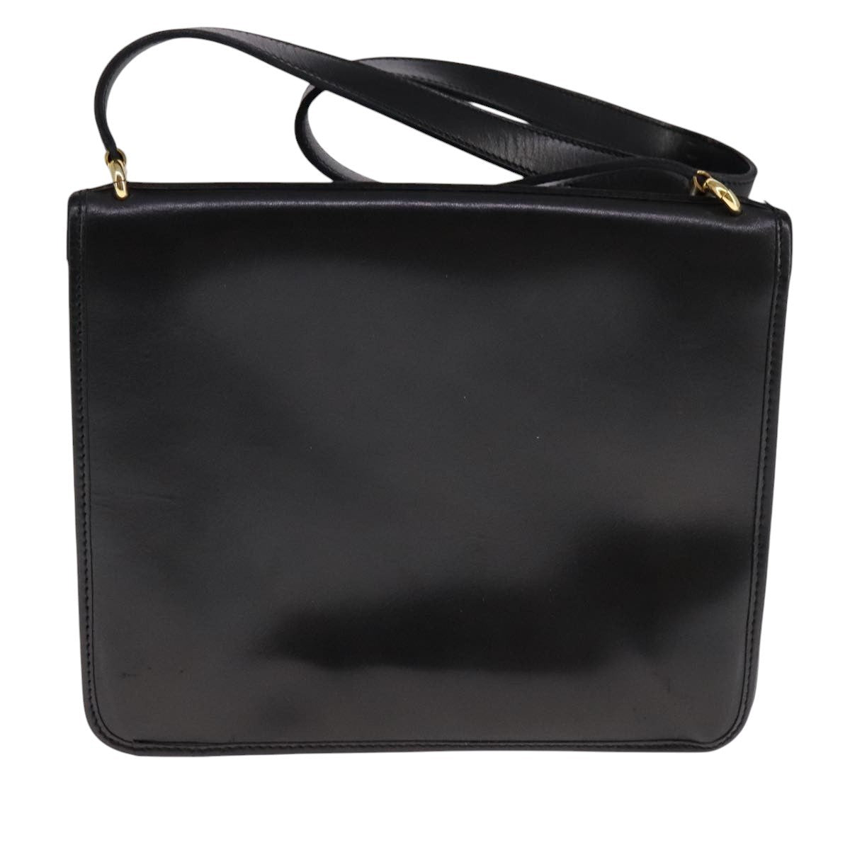Christian Dior Vintage Shoulder Bag Leather Black Leather Shoulder Bag Bag ()