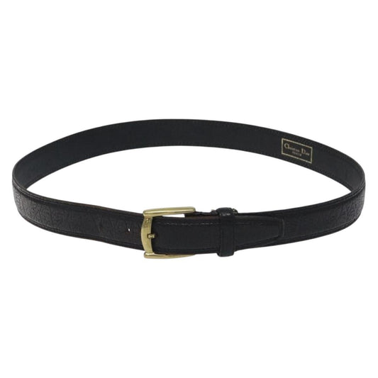 Christian Dior Vintage Oversized Belt Metal And Leather Black Leather Belts Accessory ()