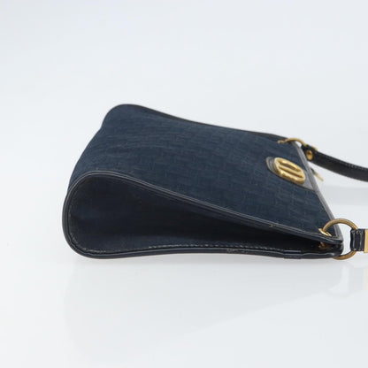 Christian Dior Vintage Cd Trotter Shoulder Bag Canvas Navy Canvas Shoulder Bag Bag ()