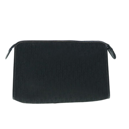 Christian Dior Vintage Trotter Pouch Diorissimo Canvas Black Canvas Clutche & Pouche Bag ()