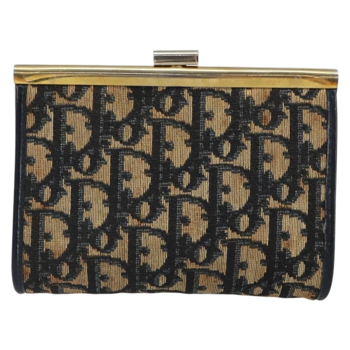 Christian Dior Vintage Frame Clutch Diorissimo Canvas Navy Canvas Clutche & Pouche Bag ()