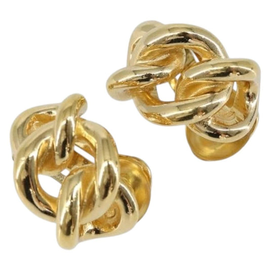 Christian Dior Vintage Clip-On Earrings Metal Gold Gold_Plated Earrings Jewelry ()
