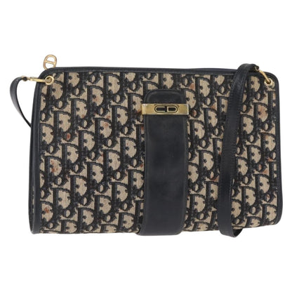 Christian Dior Vintage Cd Trotter Shoulder Bag Canvas Navy Canvas Shoulder Bag Bag ()