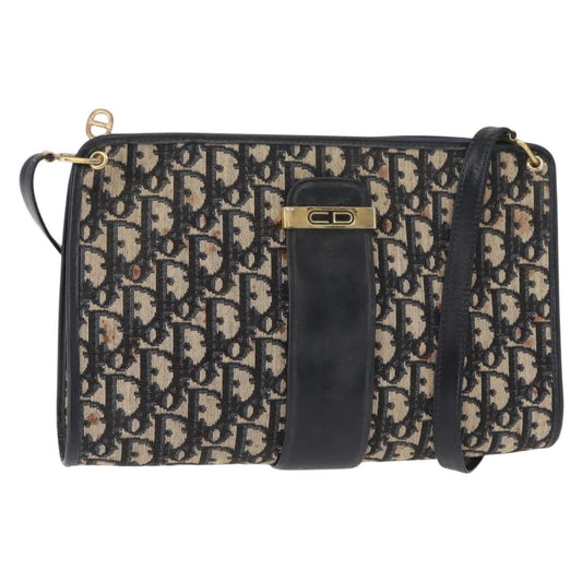 Christian Dior Vintage Cd Trotter Shoulder Bag Canvas Navy Canvas Shoulder Bag Bag ()