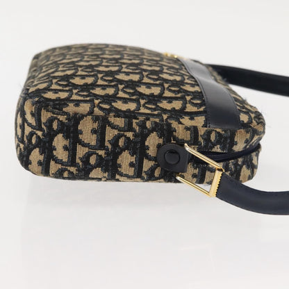 Christian Dior Vintage Trotter Crossbody Bag Diorissimo Coated Canvas Navy Canvas Shoulder Bag Bag ()