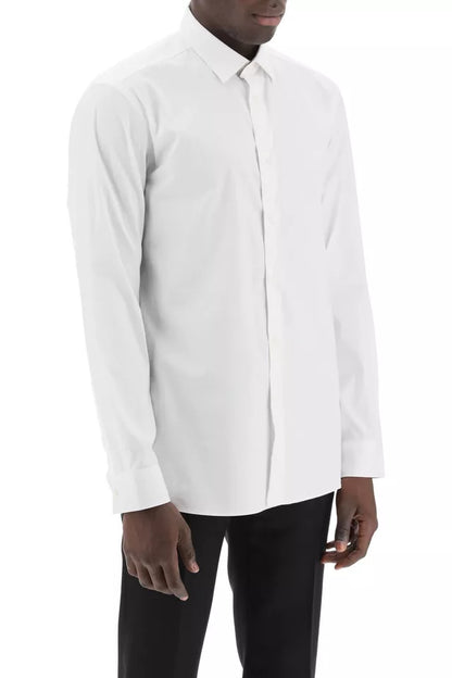 8071465 A1464 WHITE BURBERRY MEN CASUAL SHIRT