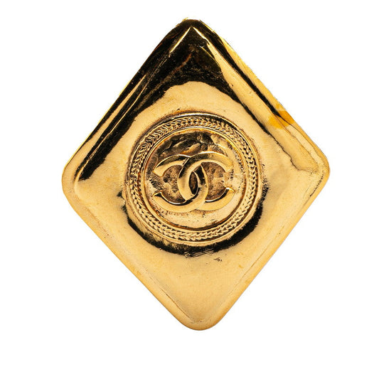 Chanel Gold Plated Coco Mark Brooch