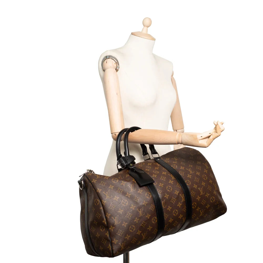 Sac Keepall 45 en toile monogram marron