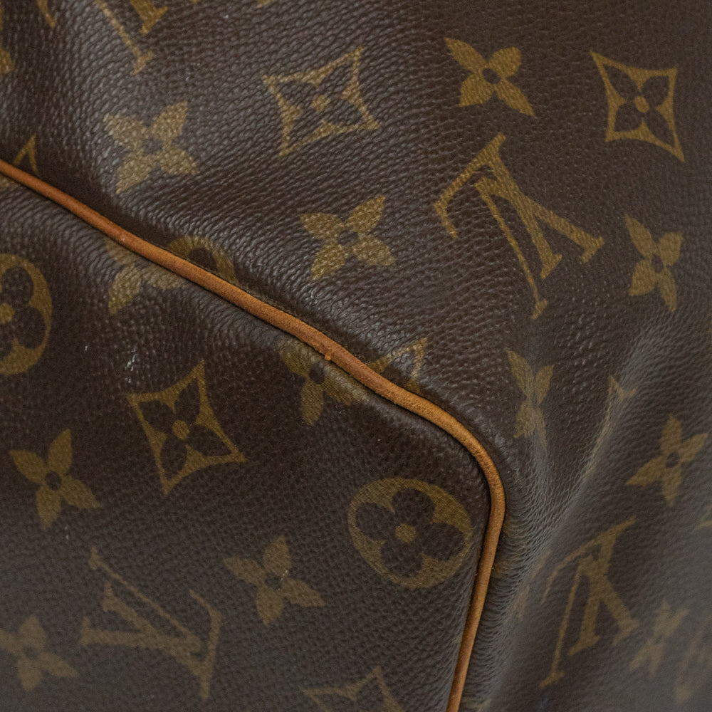 Sac Keepall 45 Vintage en toile monogramme marron