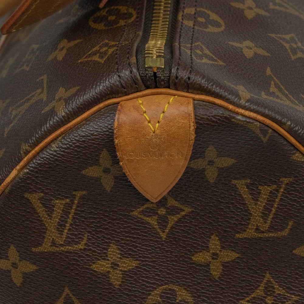 Sac Keepall 45 Vintage en toile monogramme marron