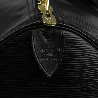 Sac Keepall 50 Vintage en cuir épi noir