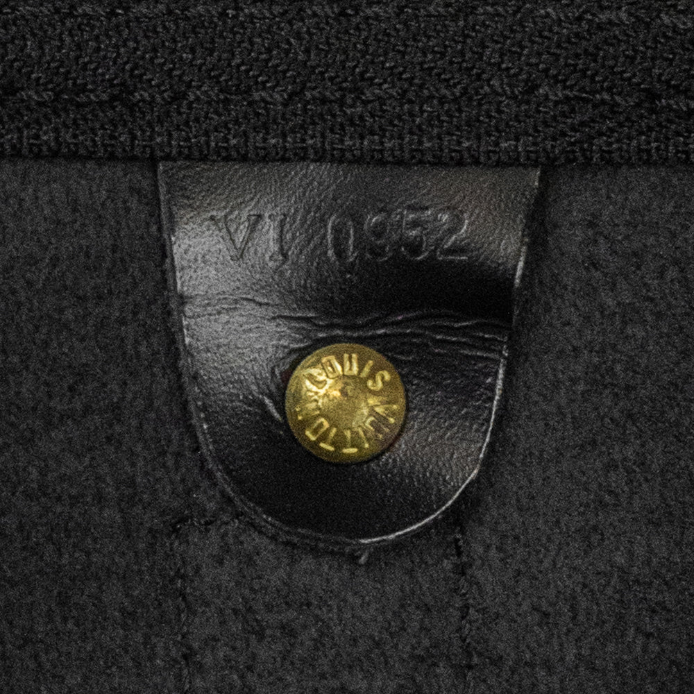 Sac Keepall 50 Vintage en cuir épi noir