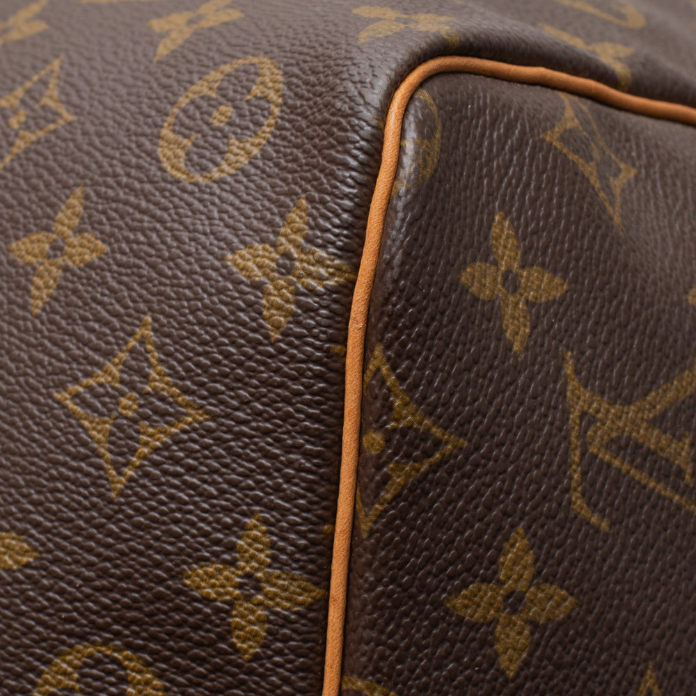 Sac Keepall 55 en toile monogramme marron