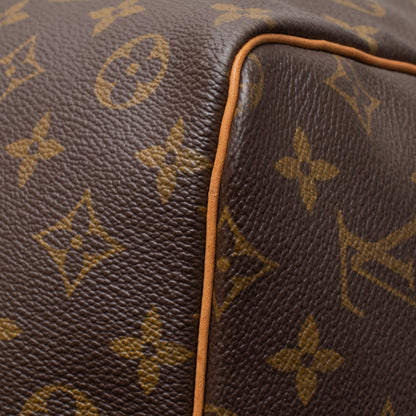 Sac Keepall 55 en toile monogramme marron