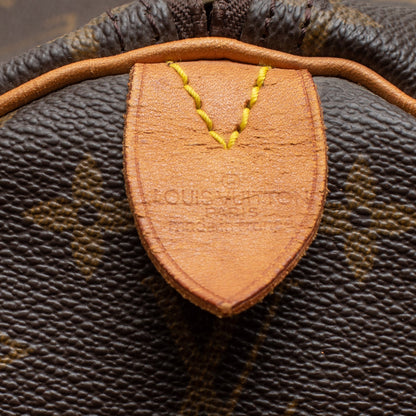 Sac Keepall 55 en toile monogramme marron