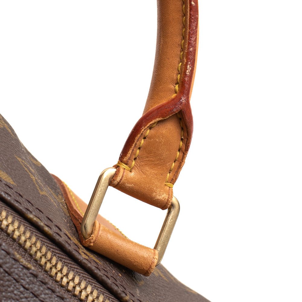 Sac Keepall 55 en toile monogramme marron