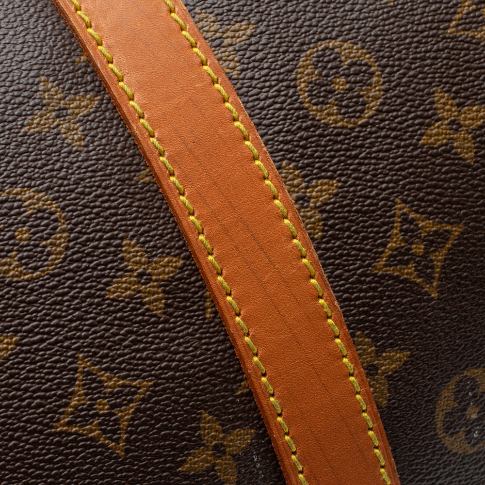 Sac Keepall 55 en toile monogramme marron