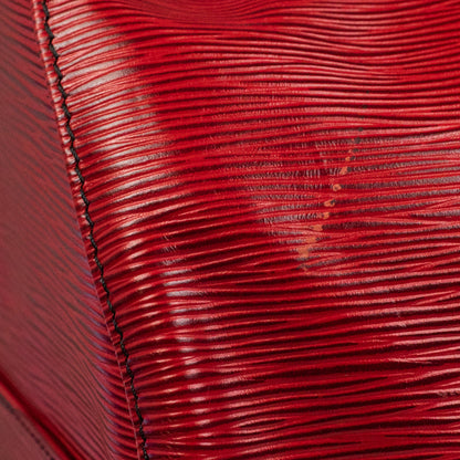 Sac Keepall 50 Vintage en cuir rouge
