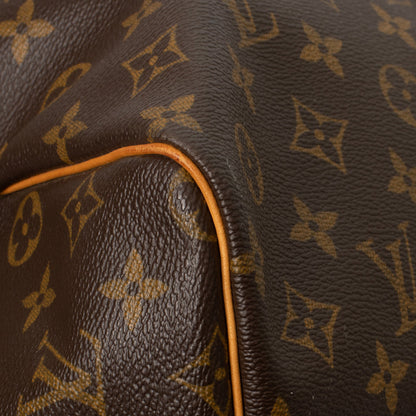 Sac Keepall 60 Vintage en toile monogramme marron