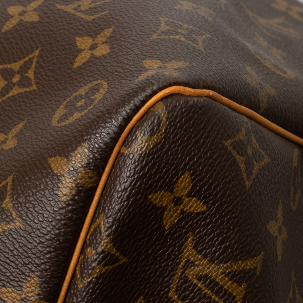 Sac Keepall 60 Vintage en toile monogramme marron