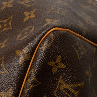 Sac Keepall 60 Vintage en toile monogramme marron