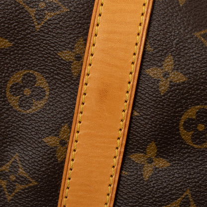 Sac Keepall 60 Vintage en toile monogramme marron