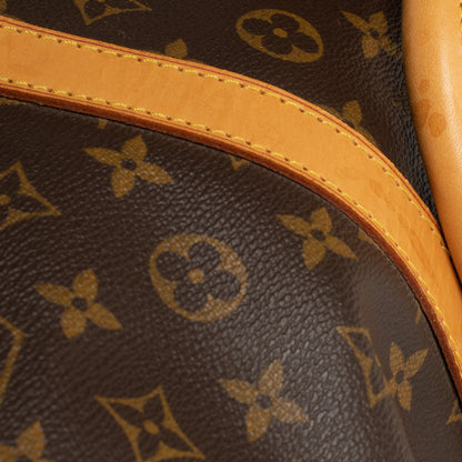 Sac Keepall 60 Vintage en toile monogramme marron