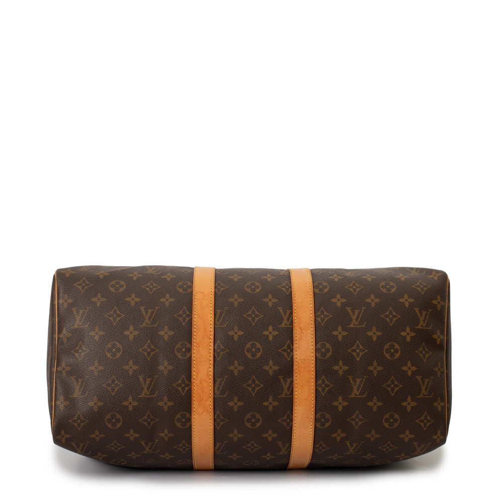 Sac Keepall 45 Vintage en toile monogramme marron