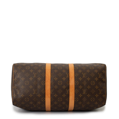 Sac Keepall 45 Vintage en toile monogramme marron