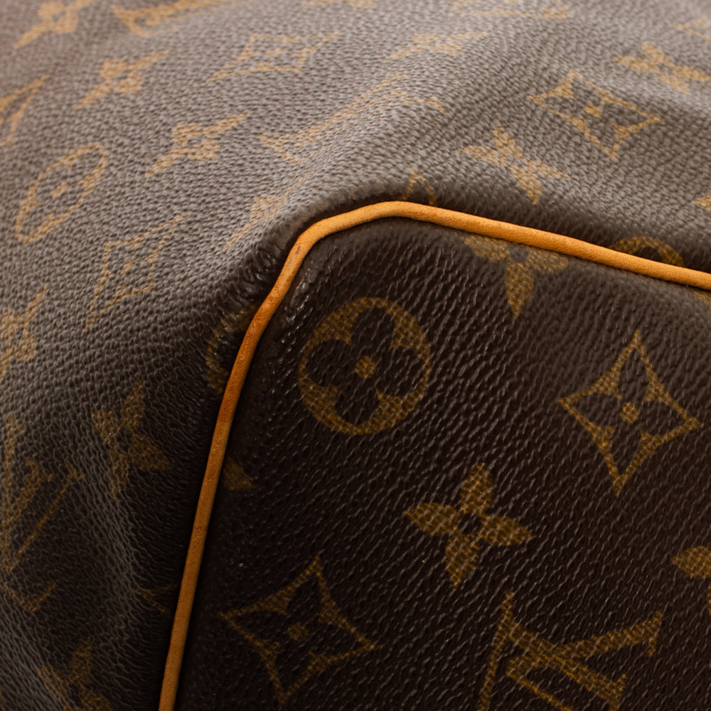 Sac Keepall 45 Vintage en toile monogramme marron