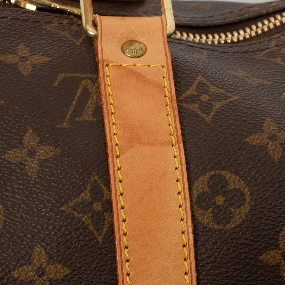 Sac Keepall 45 Vintage en toile monogramme marron
