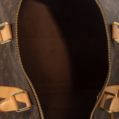 Sac Keepall 45 Vintage en toile monogramme marron