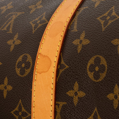 Sac Keepall 55 Vintage en toile monogramme marron