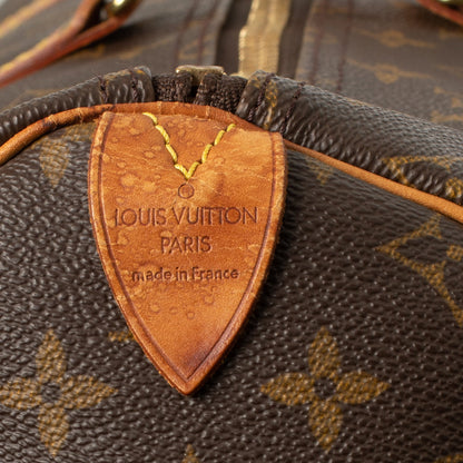 Sac Keepall 55 Vintage en toile monogramme marron