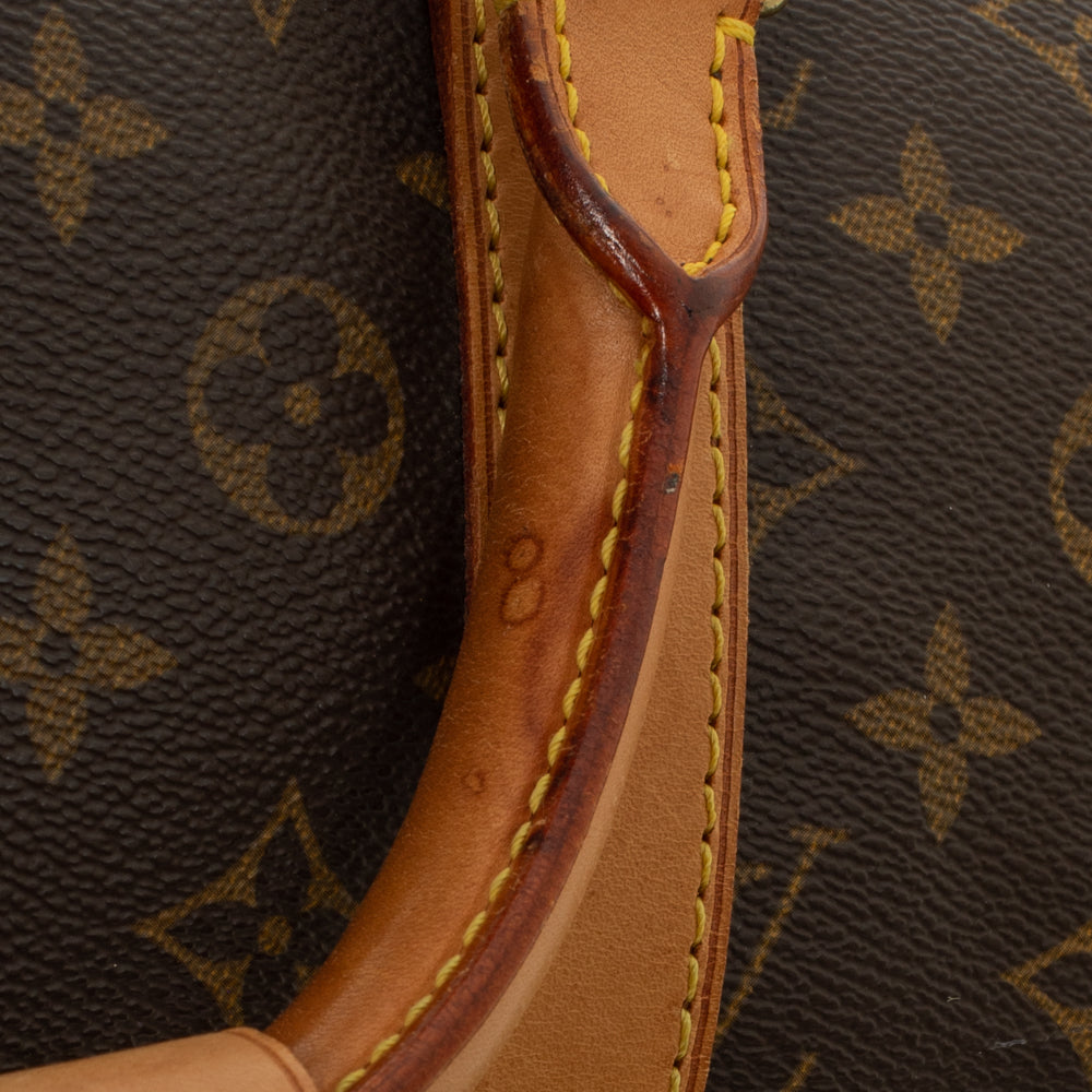 Sac Keepall 55 Vintage en toile monogramme marron