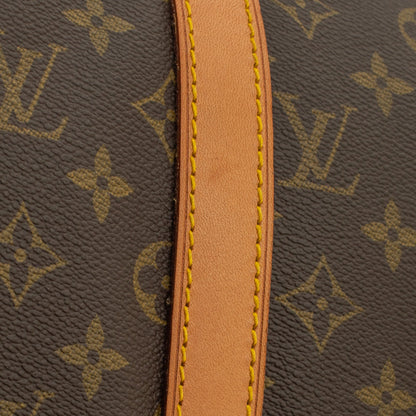 Sac Keepall 50 Vintage en toile monogramme marron