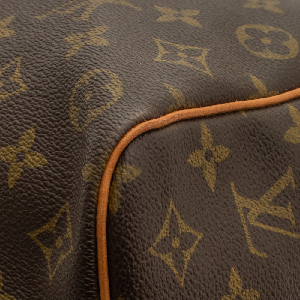 Sac Keepall 50 Vintage en toile monogramme marron