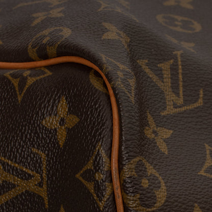 Sac Keepall 55 Vintage en toile monogramme marron