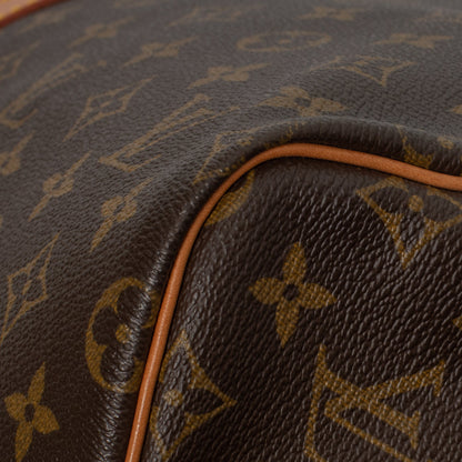 Sac Keepall 55 Vintage en toile monogramme marron