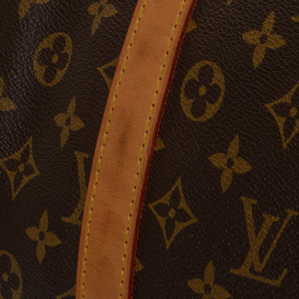 Sac Keepall 55 Vintage en toile monogramme marron