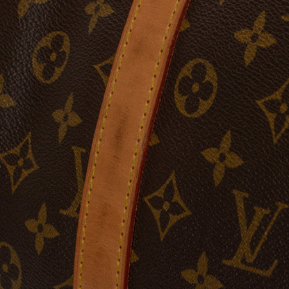 Sac Keepall 55 Vintage en toile monogramme marron