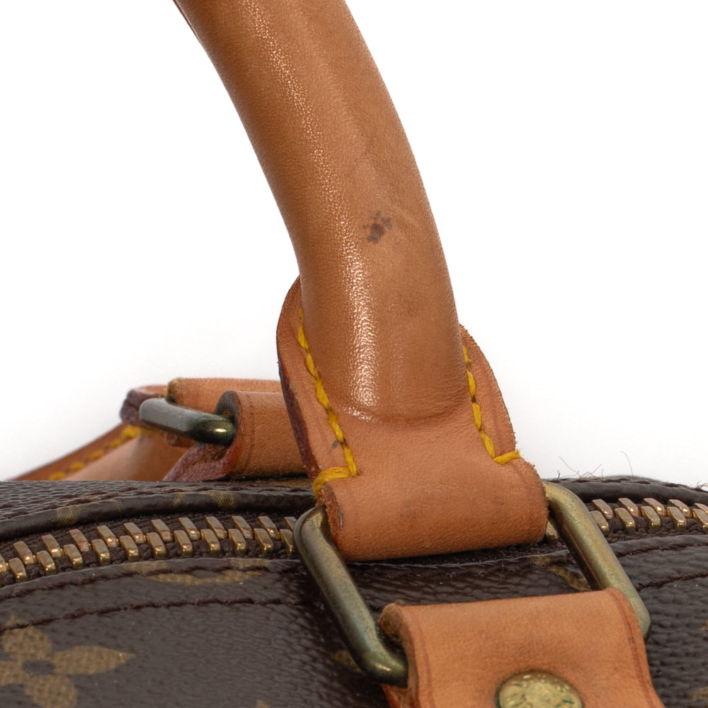 Sac Keepall 55 Vintage en toile monogramme marron