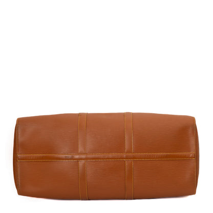 Sac Keepall 50 Vintage en cuir épi marron